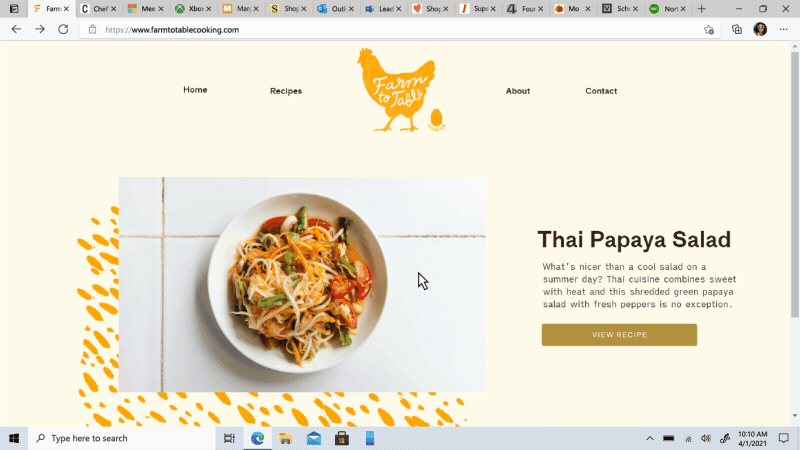 Edge vertical tabs