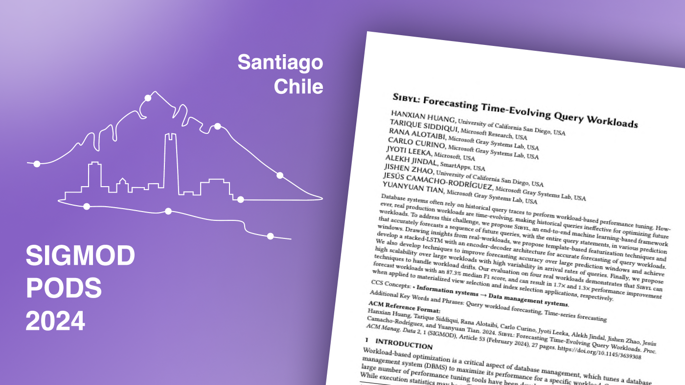 SIGMOD/PODS 2024 logo to the left of the first page of accepted paper,